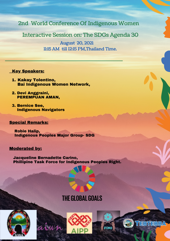 Sesi II 2nd World Conference of Indigenous Women