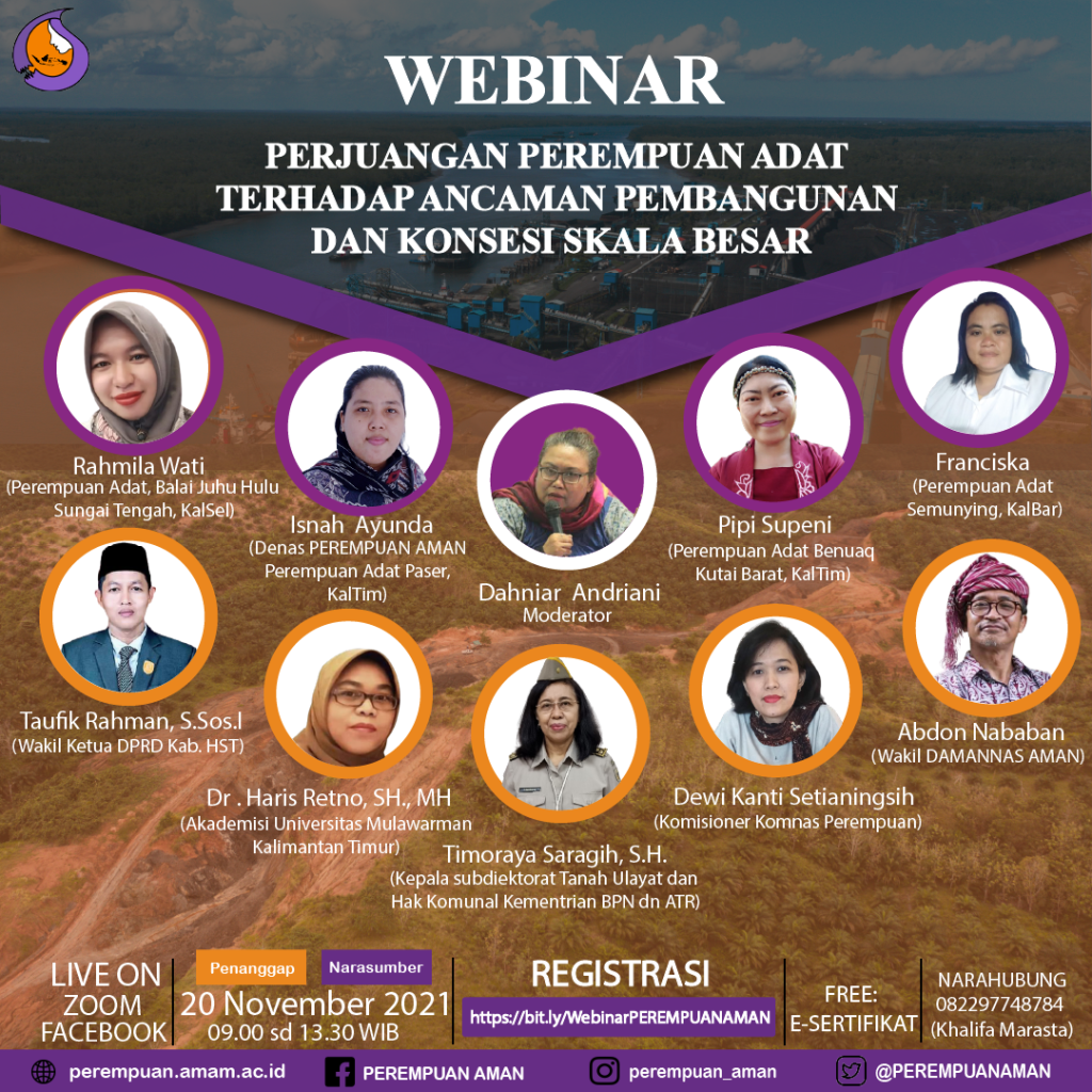 “Perjuangan Perempuan Adat terhadap Ancaman Pembangunan dan Konsesi Skala Besar”