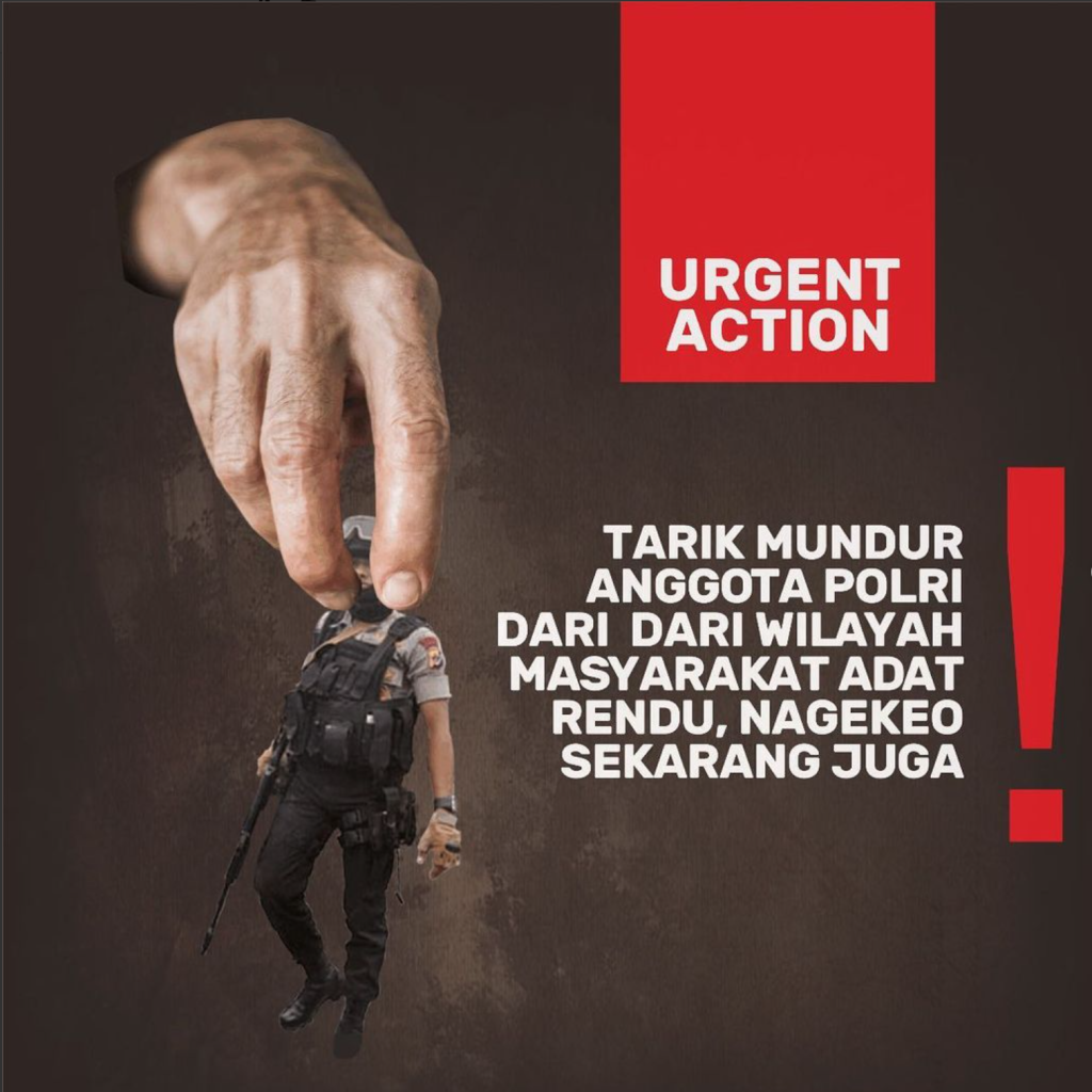 Seruan Aksi! Tarik Mundur AnggotaPolri dari Wilayah Masyarakat AdatRendu Nagekeo
